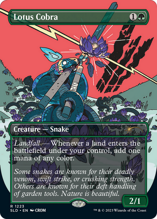 Lotus Cobra (SLD-1223) [Secret Lair] Drop (Borderless) MTG Single Wizards of the Coast