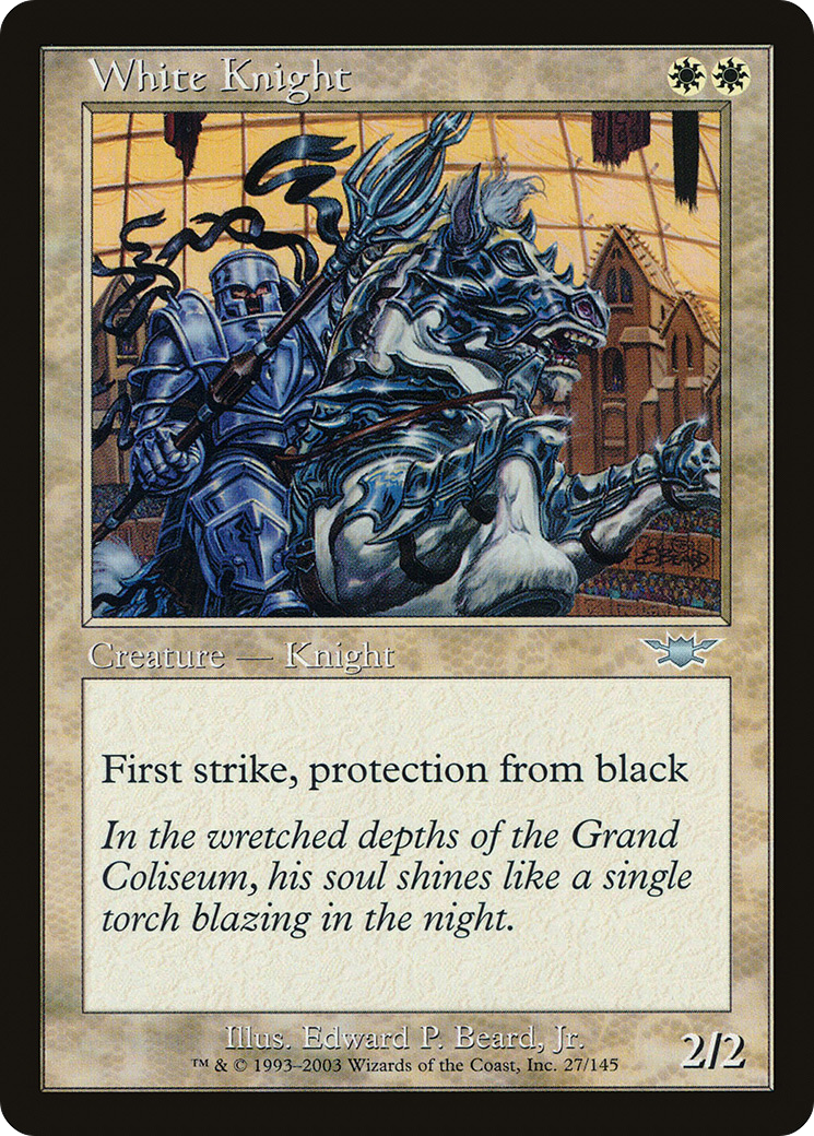 White Knight (LGN-027) [Legions] Foil MTG Single Wizards of the Coast