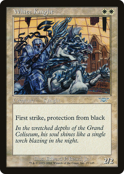 White Knight (LGN-027) [Legions] MTG Single Wizards of the Coast