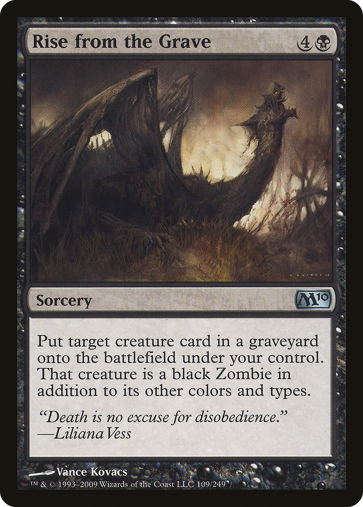 Rise from the Grave (M10-109) [Magic 2010] Foil MTG Single Wizards of the Coast