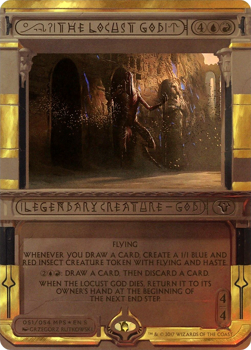 The Locust God (MPS2-051) [Amonkhet Invocations] (Borderless) Foil MTG Single Wizards of the Coast
