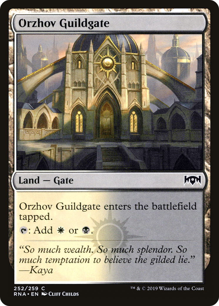 Orzhov Guildgate (252) (RNA-252) [Ravnica Allegiance] Foil MTG Single Wizards of the Coast