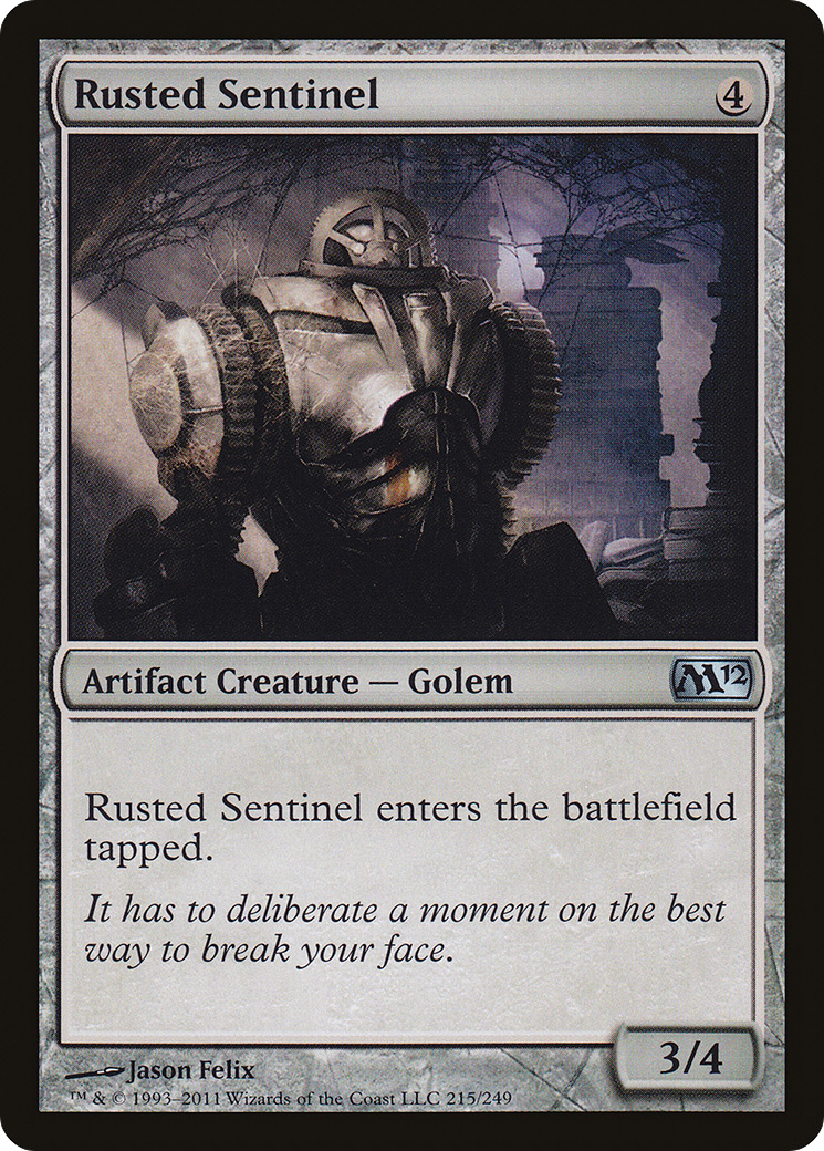 Rusted Sentinel (M12-215) [Magic 2012] Foil MTG Single Wizards of the Coast