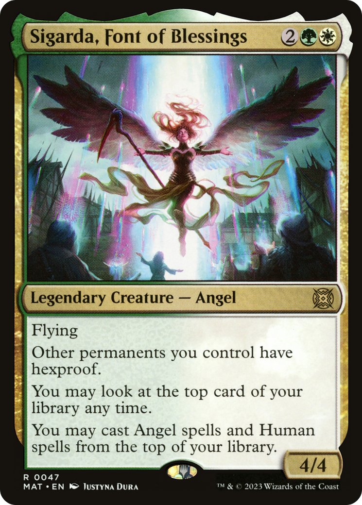 Sigarda, Font of Blessings (MAT-047) [March of the Machine: The Aftermath] Foil MTG Single Wizards of the Coast
