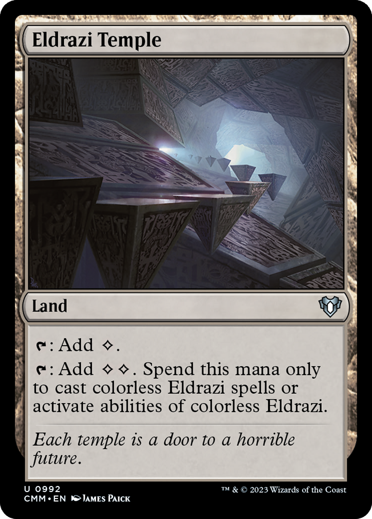Eldrazi Temple (CMM-992) [Commander Masters] MTG Single Wizards of the Coast