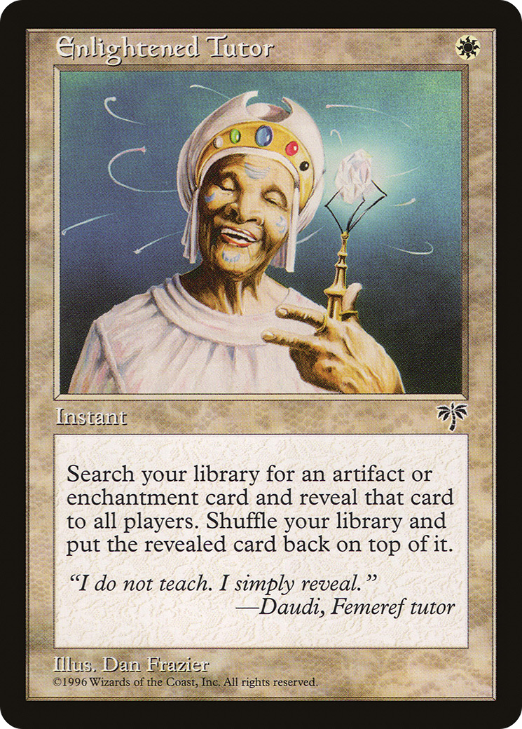 Enlightened Tutor (MIR-) [Mirage] MTG Single Wizards of the Coast
