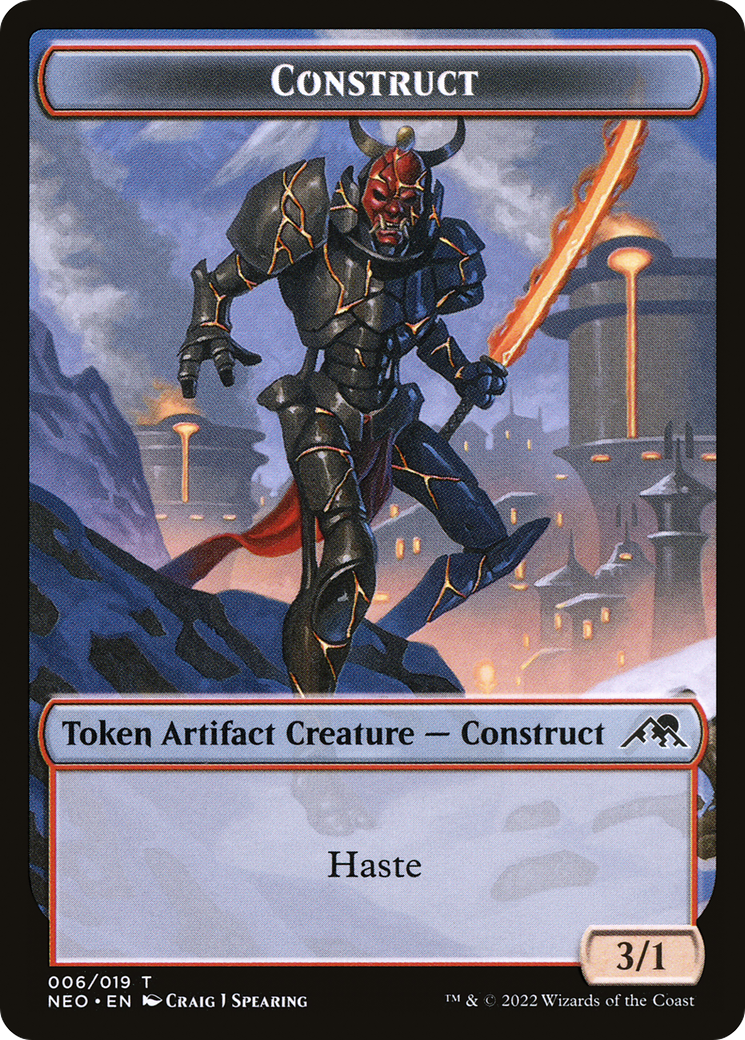 Construct Token (006) (NEO-006) [Tokens] Kamigawa: Neon Dynasty Tokens MTG Single Wizards of the Coast
