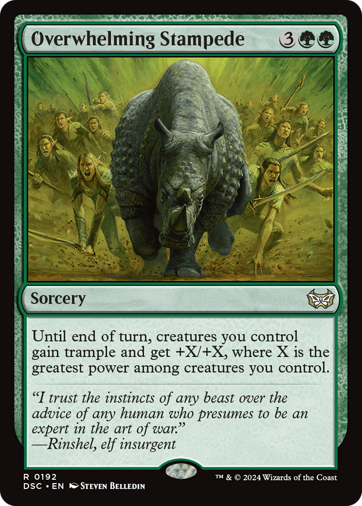 Overwhelming Stampede (DSC-192) [Duskmourn: House of Horror Commander] MTG Single Wizards of the Coast