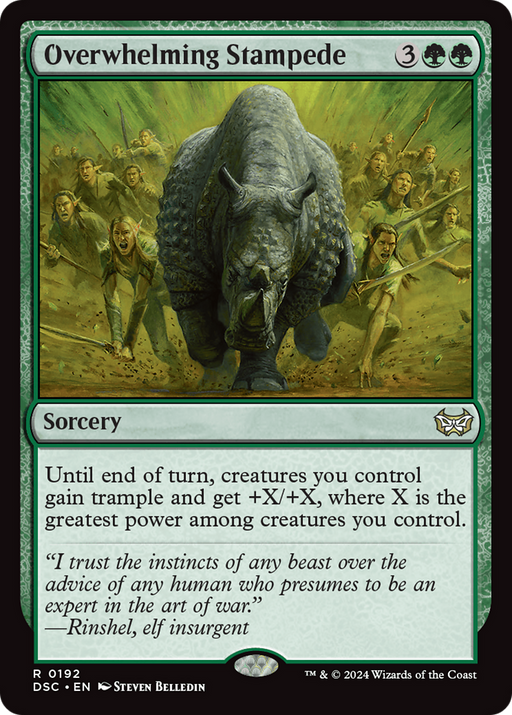 Overwhelming Stampede (DSC-192) [Duskmourn: House of Horror Commander] MTG Single Wizards of the Coast