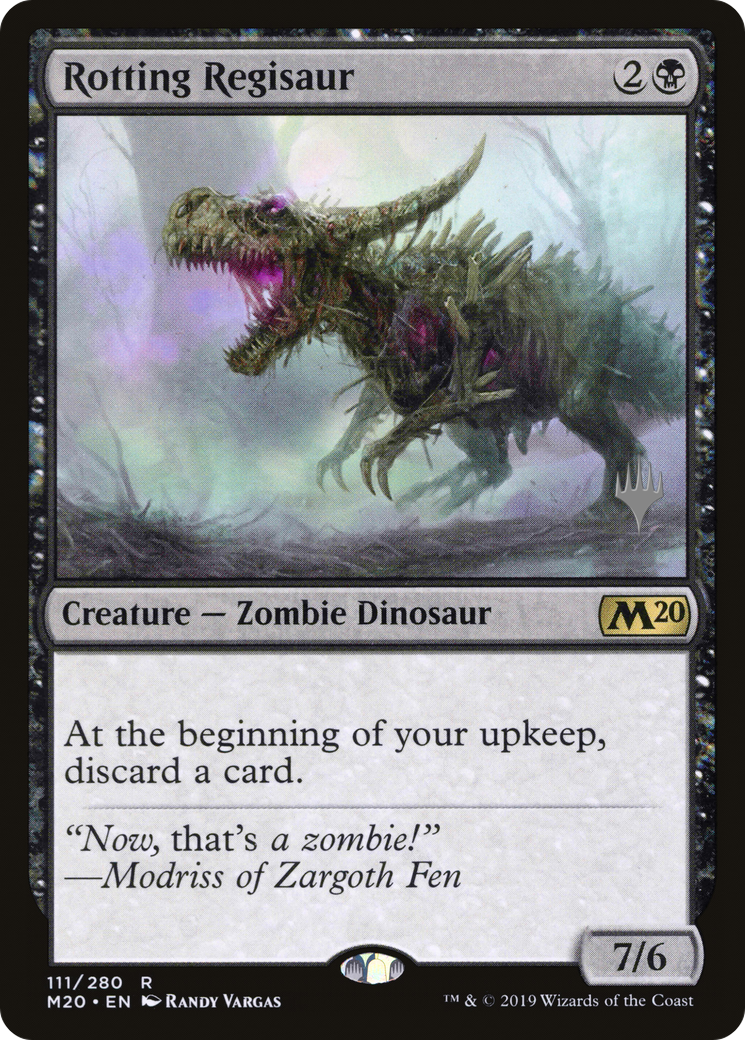 Rotting Regisaur (PPM20-111P) [Core Set 2020 Promos] Foil MTG Single Wizards of the Coast