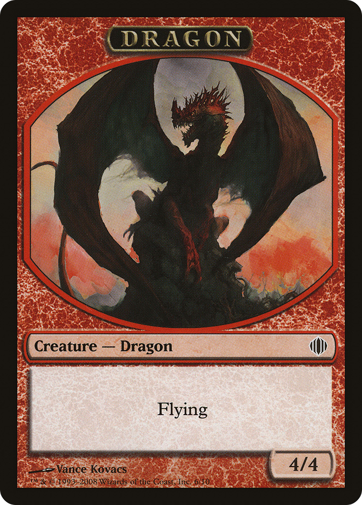 Dragon Token (ALA-006) [Tokens] Shards of Alara Tokens MTG Single Wizards of the Coast