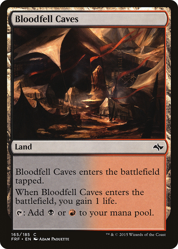 Bloodfell Caves (FRF-165) [Fate Reforged] MTG Single Wizards of the Coast