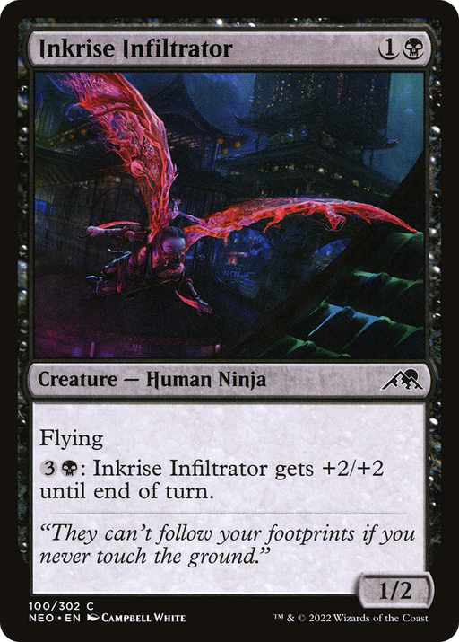 Inkrise Infiltrator (NEO-100) [Kamigawa: Neon Dynasty] Foil MTG Single Wizards of the Coast