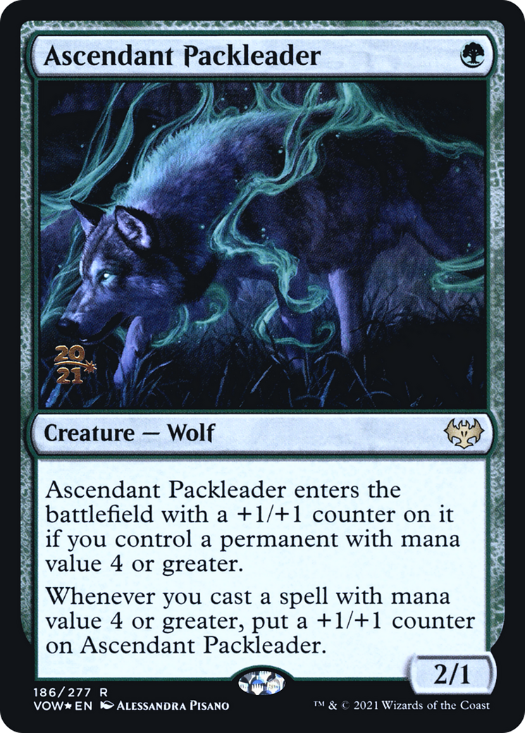 Ascendant Packleader (PRE-186) [Innistrad: Crimson Vow Promos] Foil MTG Single Wizards of the Coast