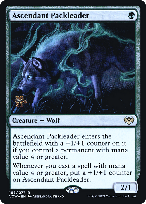 Ascendant Packleader (PRE-186) [Innistrad: Crimson Vow Promos] Foil MTG Single Wizards of the Coast