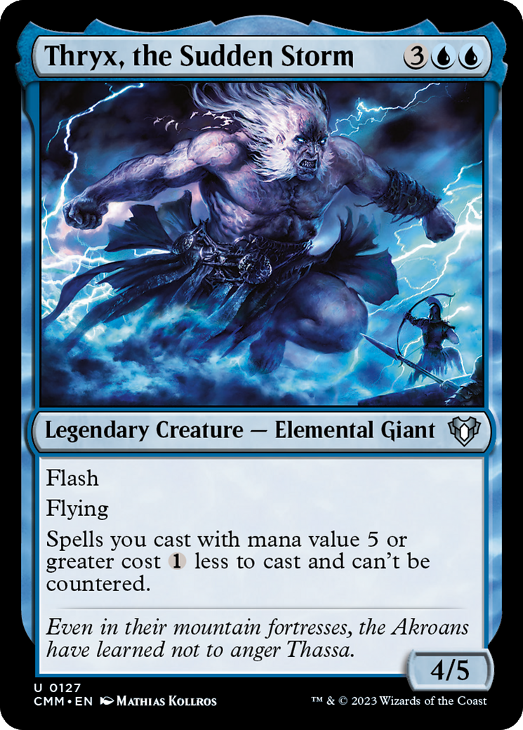 Thryx, the Sudden Storm (CMM-127) [Commander Masters] MTG Single Wizards of the Coast