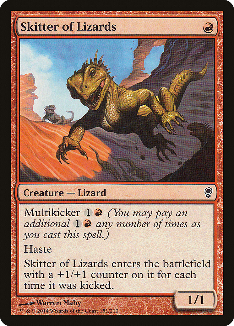 Skitter of Lizards (CNS-151) [Conspiracy] Foil MTG Single Wizards of the Coast