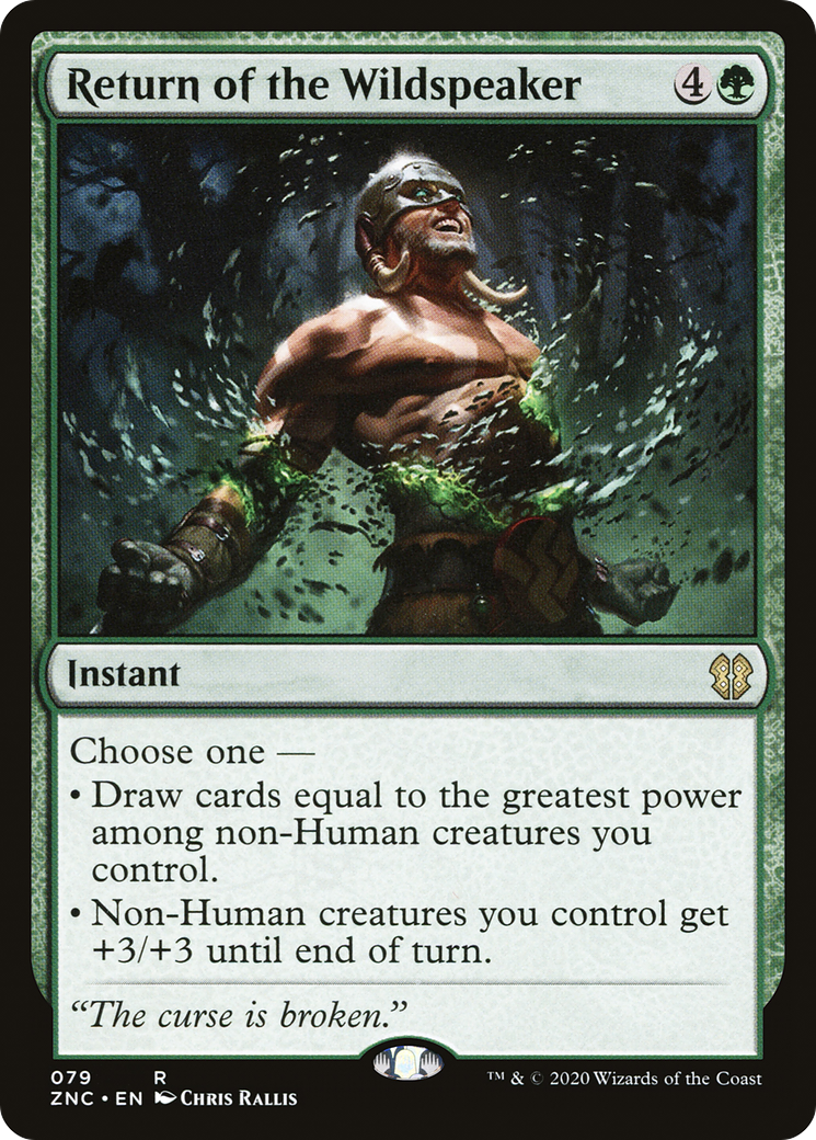 Return of the Wildspeaker (ZNC-079) [Zendikar Rising Commander] MTG Single Wizards of the Coast