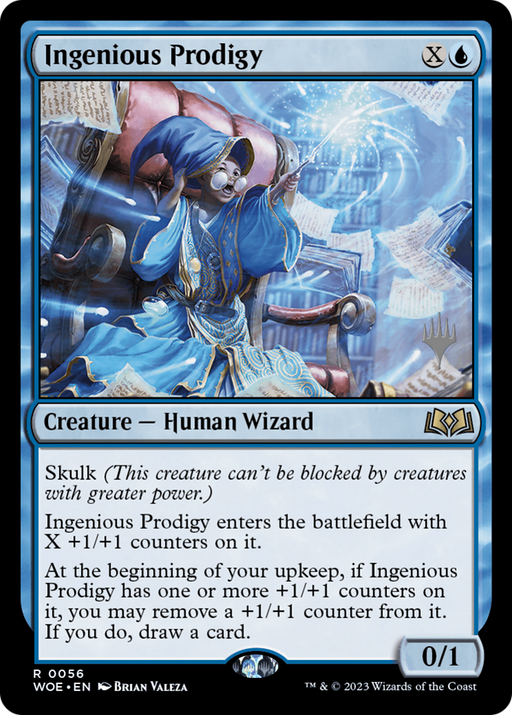 Ingenious Prodigy (PPWOE-056) [Wilds of Eldraine Promos] MTG Single Wizards of the Coast