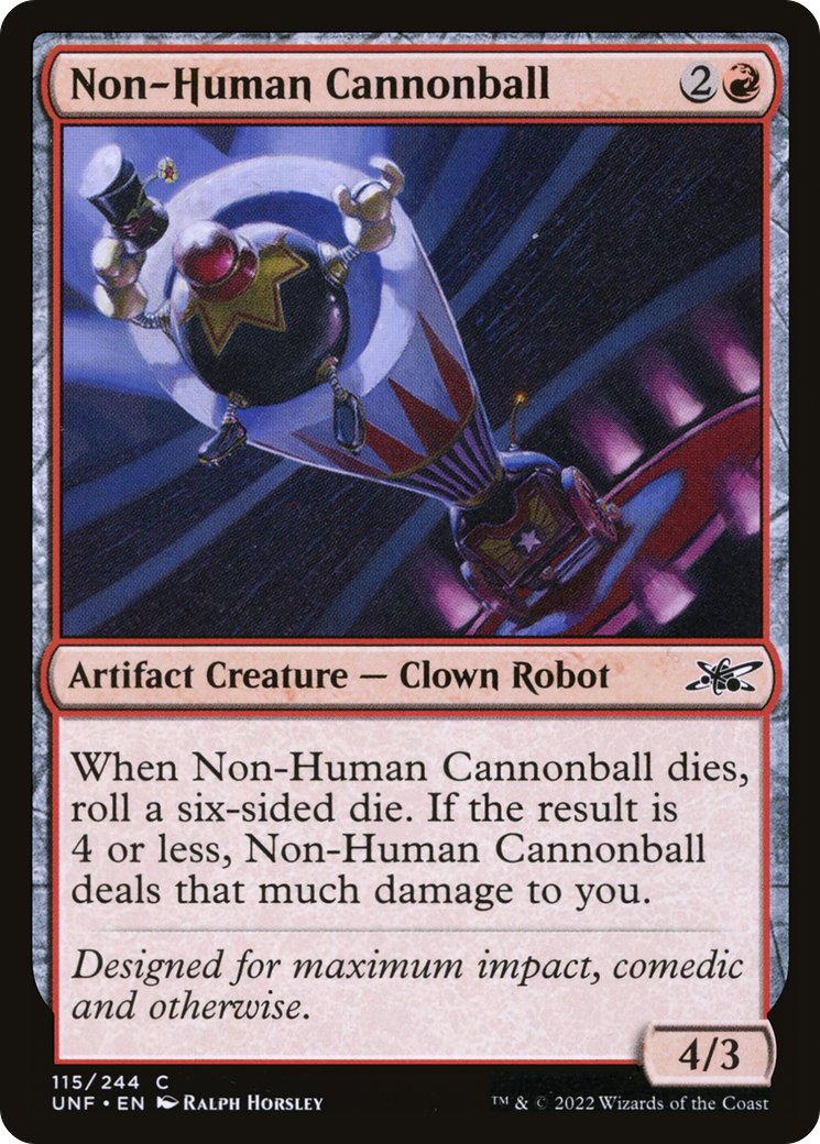 Non-Human Cannonball (UNF-115) [Unfinity] MTG Single Wizards of the Coast