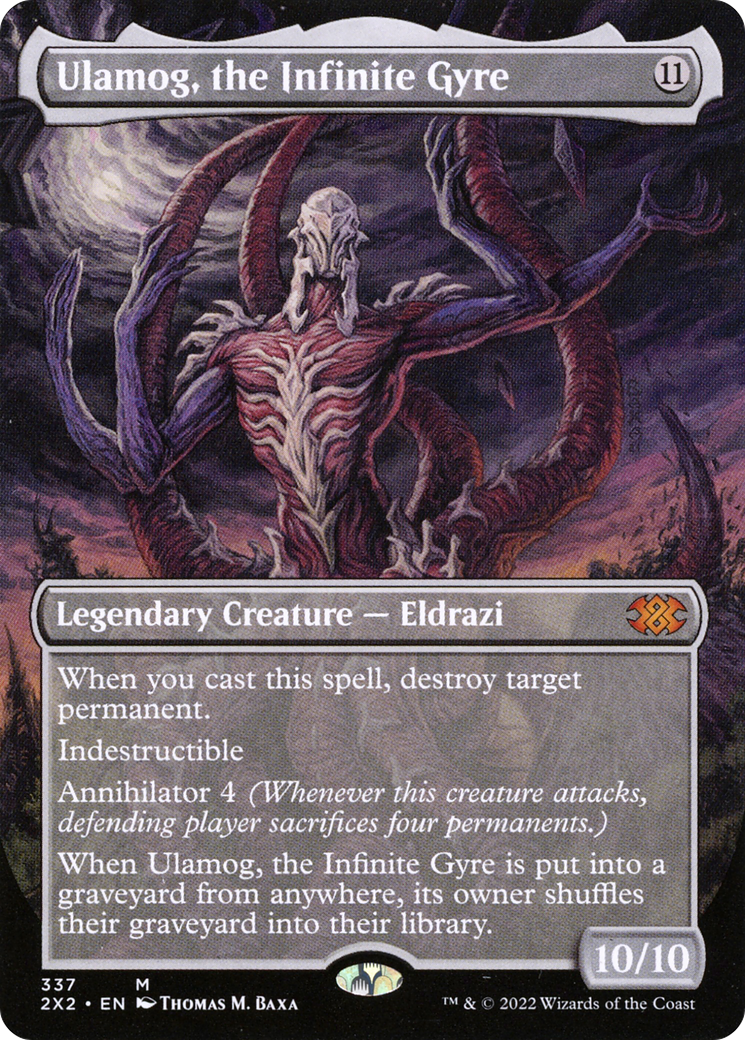 Ulamog, the Infinite Gyre (2X2-337) [Double Masters 2022] (Borderless) MTG Single Wizards of the Coast