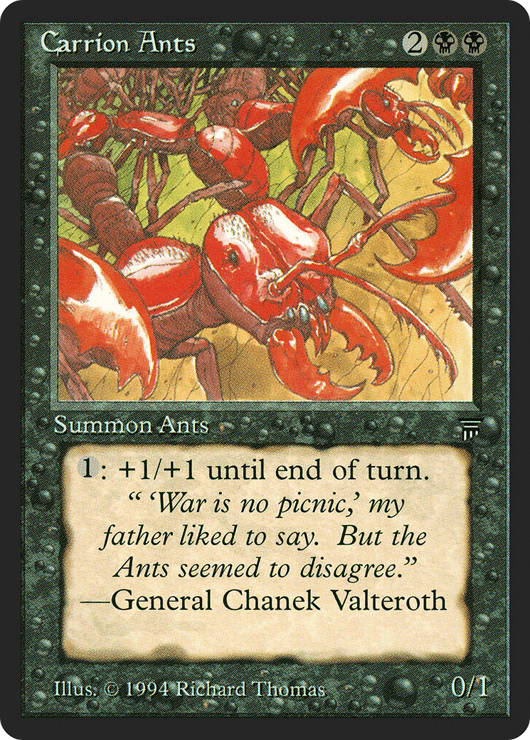 Carrion Ants (LEG-) [Oldschool] Legends MTG Single Wizards of the Coast
