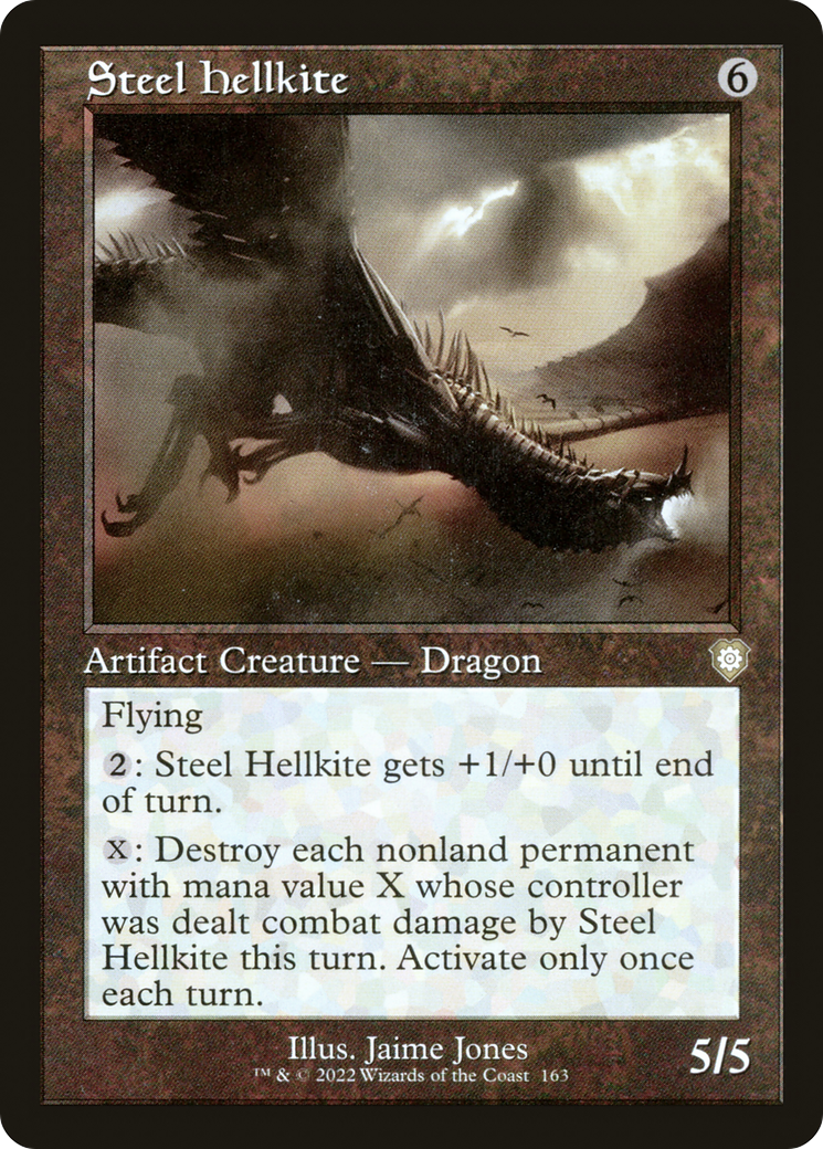 Steel Hellkite (BRC-163) [The Brothers' War Commander] MTG Single Wizards of the Coast