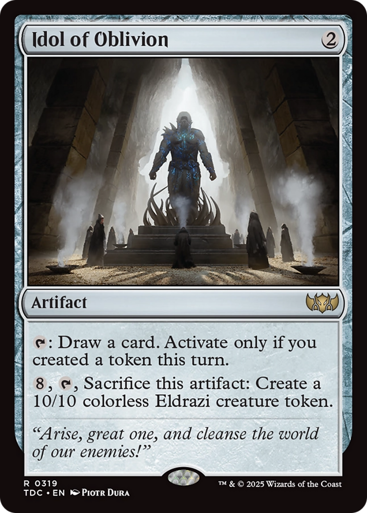 Idol of Oblivion (TDC-319) [Commander: Tarkir: Dragonstorm] MTG Single Wizards of the Coast