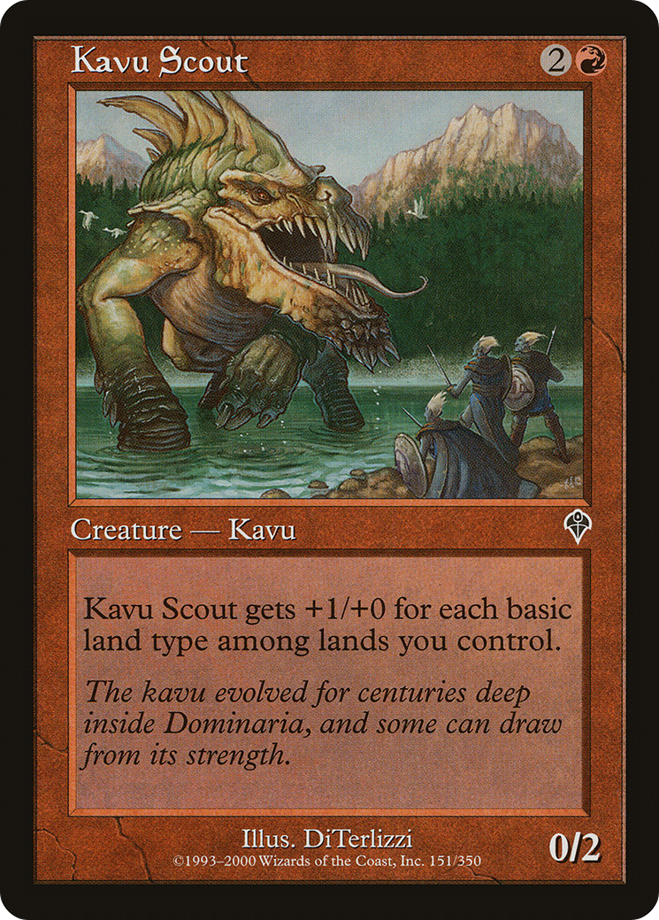 Kavu Scout (INV-151) [Invasion] Foil MTG Single Wizards of the Coast
