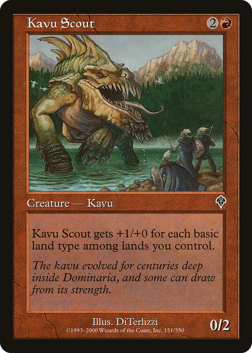 Kavu Scout (INV-151) [Invasion] Foil MTG Single Wizards of the Coast