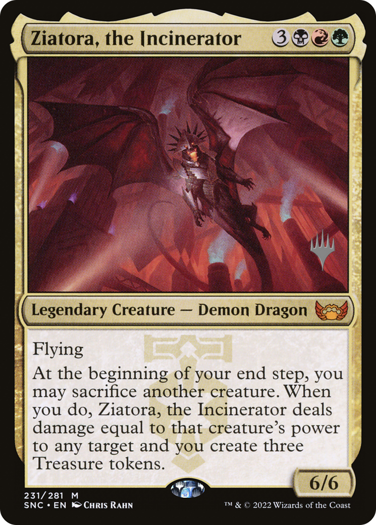 Ziatora, the Incinerator (PPSNC-231) [Streets of New Capenna Promos] MTG Single Wizards of the Coast