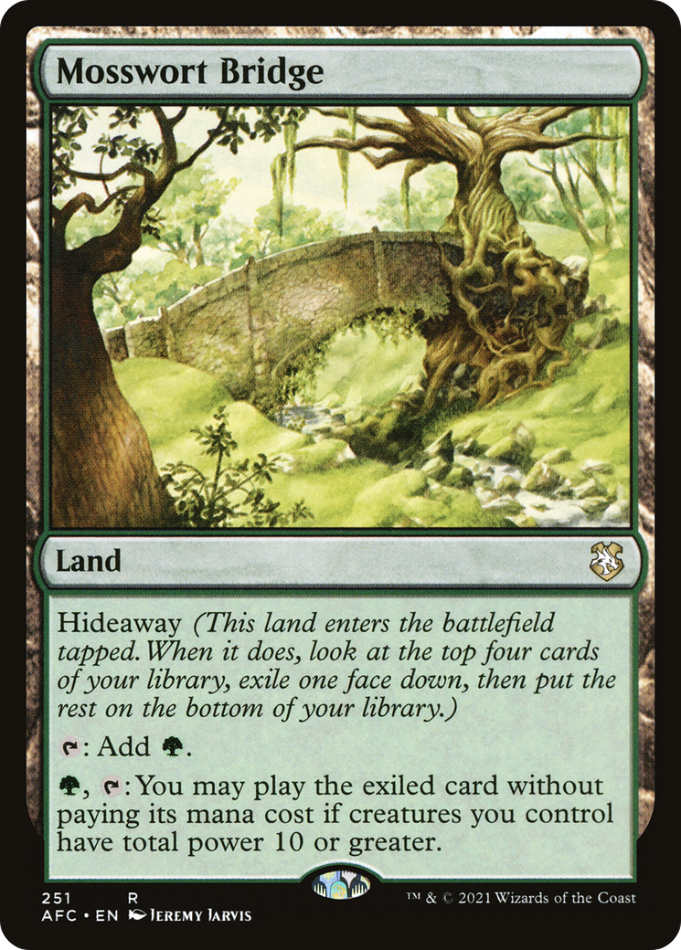 Mosswort Bridge (AFC-251) [Forgotten Realms Commander] MTG Single Wizards of the Coast