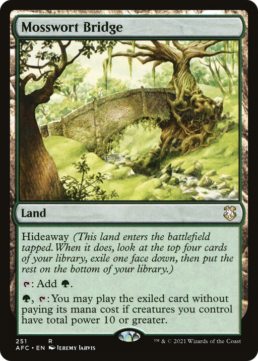 Mosswort Bridge (AFC-251) [Forgotten Realms Commander] MTG Single Wizards of the Coast
