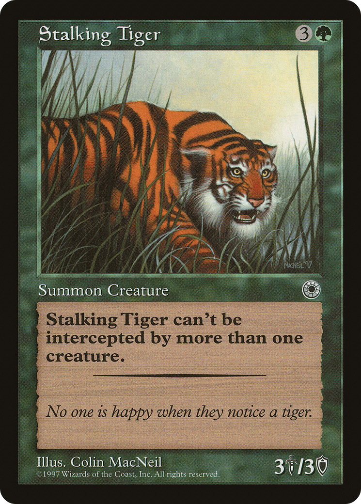Stalking Tiger (POR-186) [Misc] Portal MTG Single Wizards of the Coast