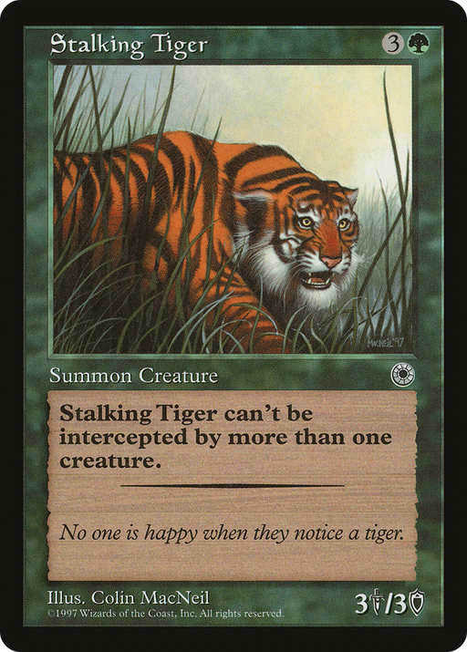 Stalking Tiger (POR-186) [Misc] Portal MTG Single Wizards of the Coast