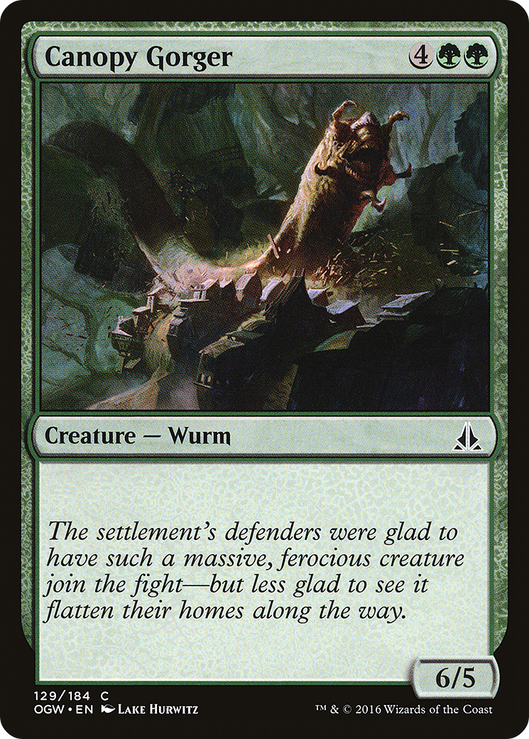 Canopy Gorger (OGW-129) [Oath of the Gatewatch] MTG Single Wizards of the Coast