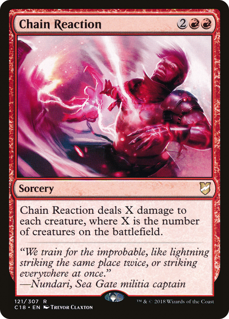 Chain Reaction (C18-121) [Commander 2018] MTG Single Wizards of the Coast