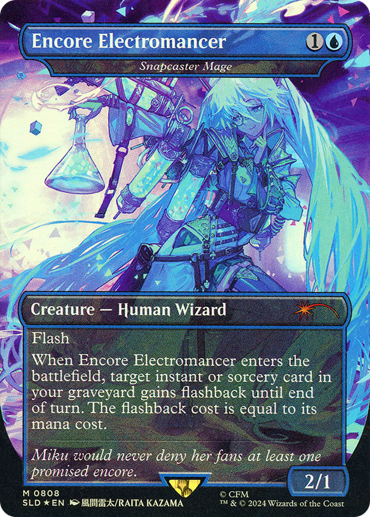 Snapcaster Mage (SLD-808) [Secret Lair] Drop (Borderless) Foil MTG Single Wizards of the Coast