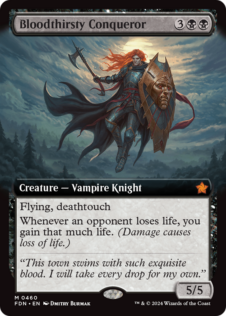 Bloodthirsty Conqueror (FDN-460) [Foundations] (Extended Art) MTG Single Wizards of the Coast