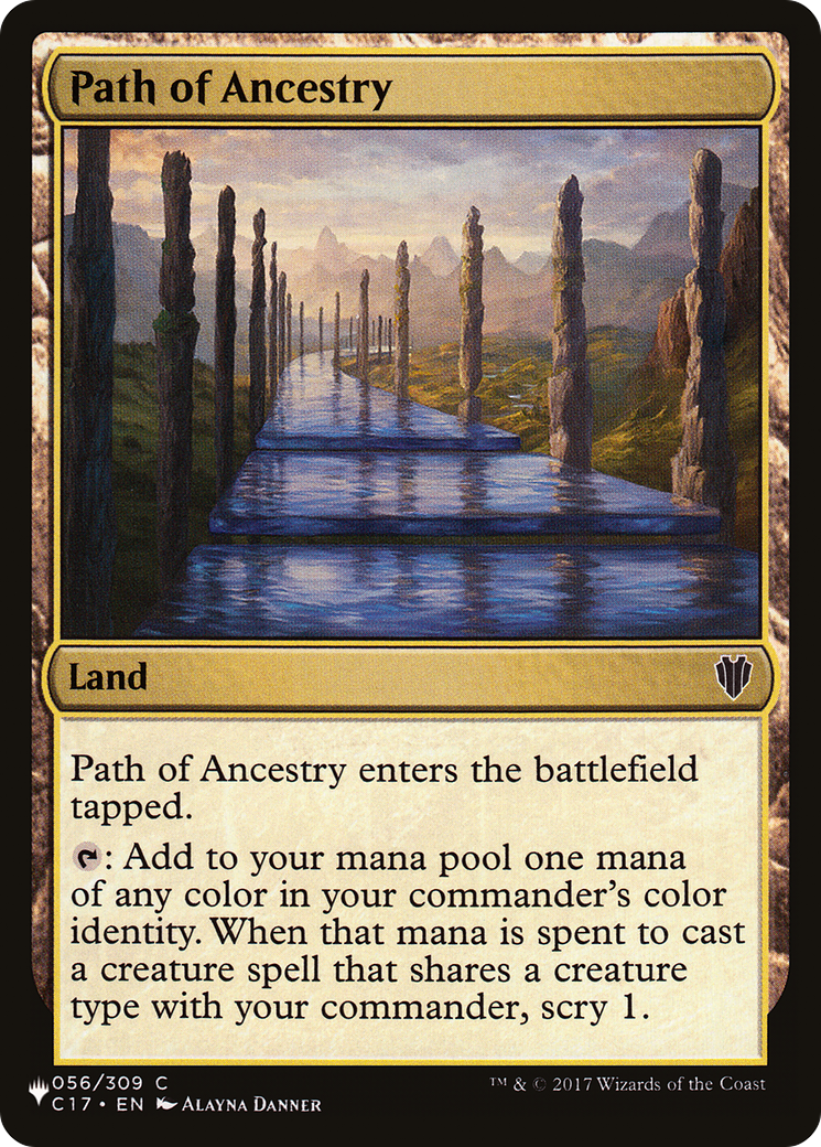 Path of Ancestry (LIST-C17-56) [Mystery Booster] The List MTG Single Wizards of the Coast