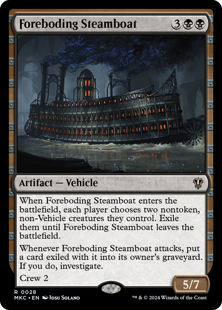 Foreboding Steamboat (MKC-028) [Murders at Karlov Manor Commander] MTG Single Wizards of the Coast