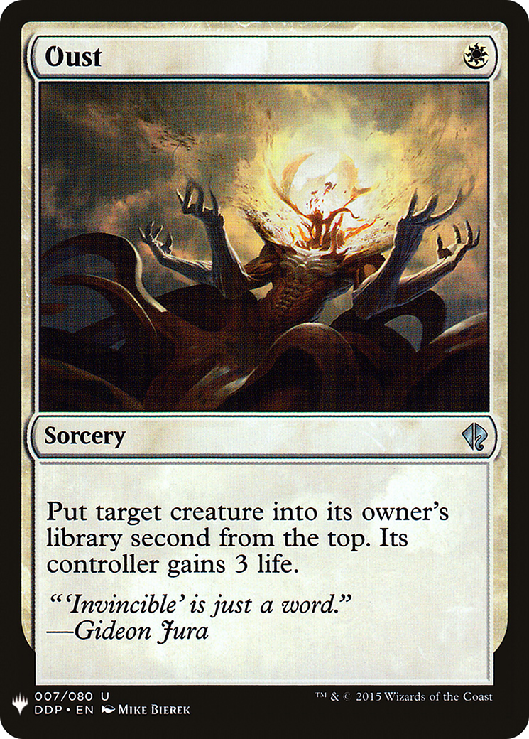 Oust (LIST-DDP-7) [Mystery Booster] The List MTG Single Wizards of the Coast