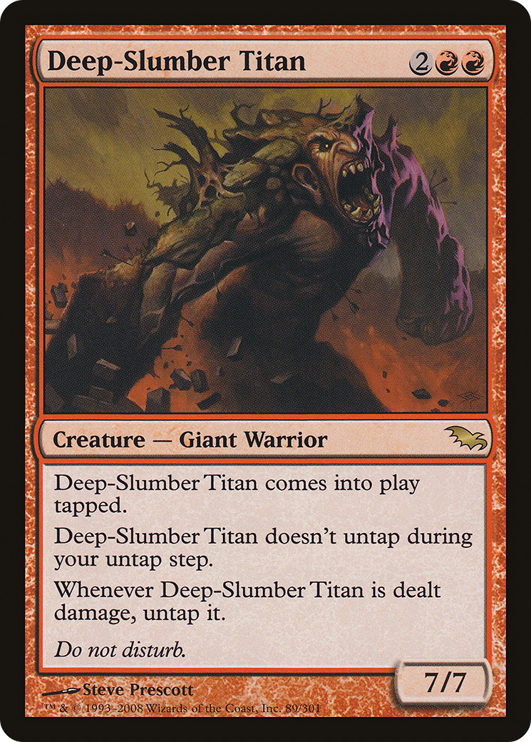 Deep-Slumber Titan (SHM-089) [Shadowmoor] MTG Single Wizards of the Coast