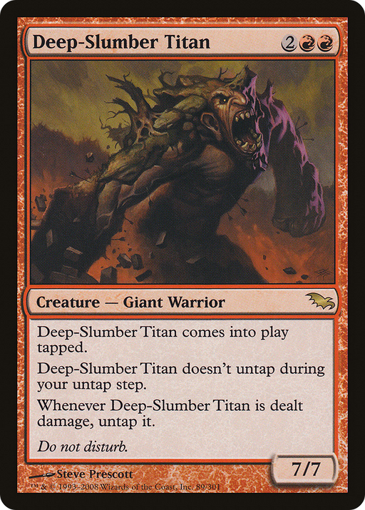 Deep-Slumber Titan (SHM-089) [Shadowmoor] MTG Single Wizards of the Coast