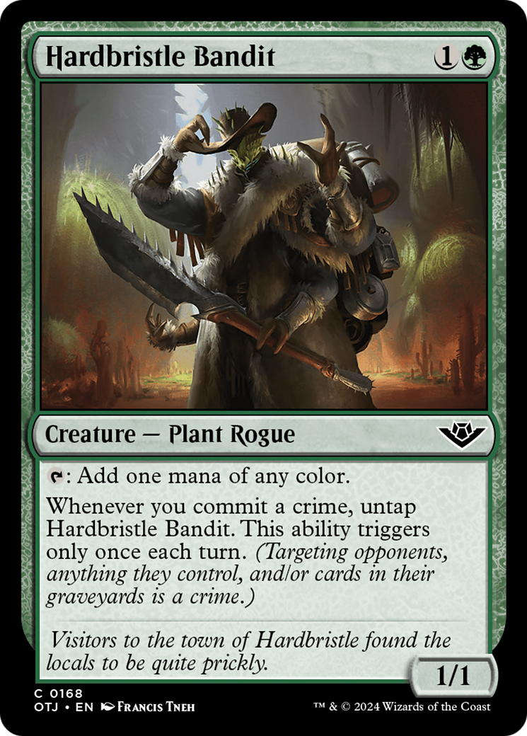 Hardbristle Bandit (OTJ-168) [Outlaws of Thunder Junction] MTG Single Wizards of the Coast