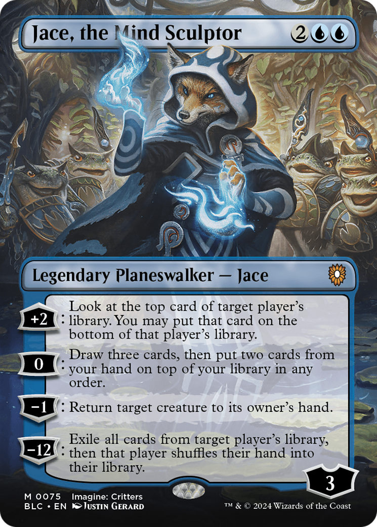 Jace, the Mind Sculptor (BLC-075) [Bloomburrow Commander] (Borderless) MTG Single Wizards of the Coast
