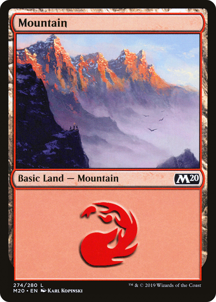 Mountain (M20-274) [Core Set 2020] Foil MTG Single Wizards of the Coast