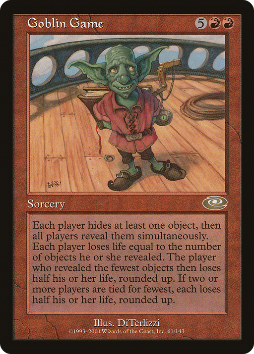 Goblin Game (PLS-061) [Planeshift] Foil MTG Single Wizards of the Coast