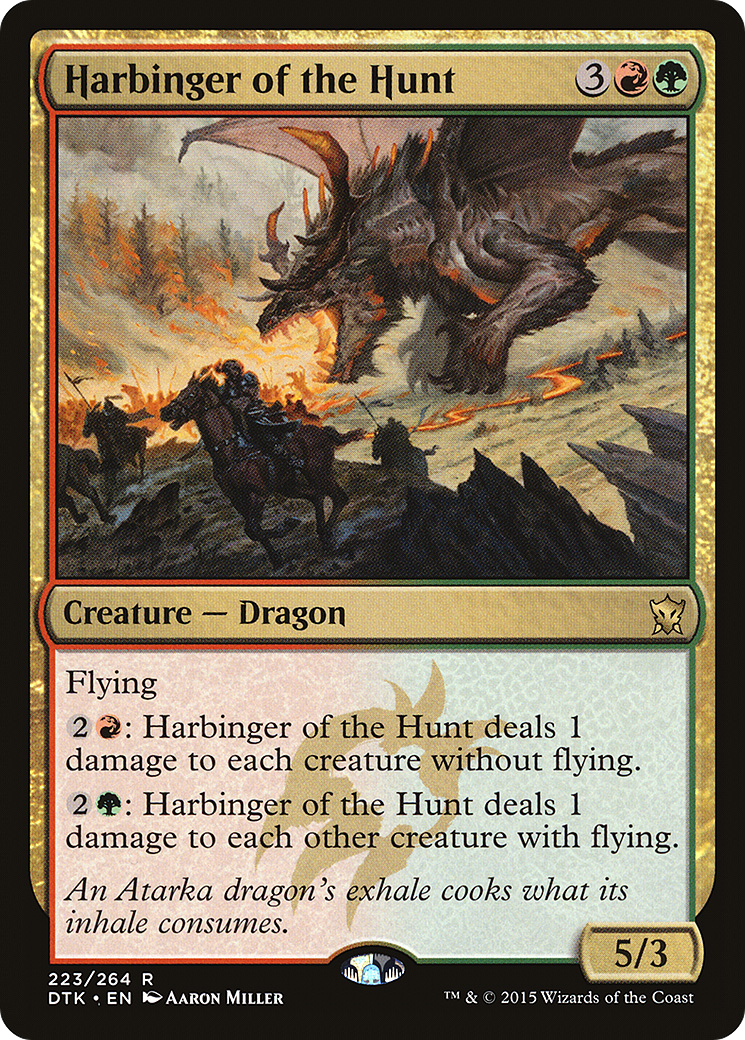 Harbinger of the Hunt (DTK-223) [Dragons of Tarkir] MTG Single Wizards of the Coast