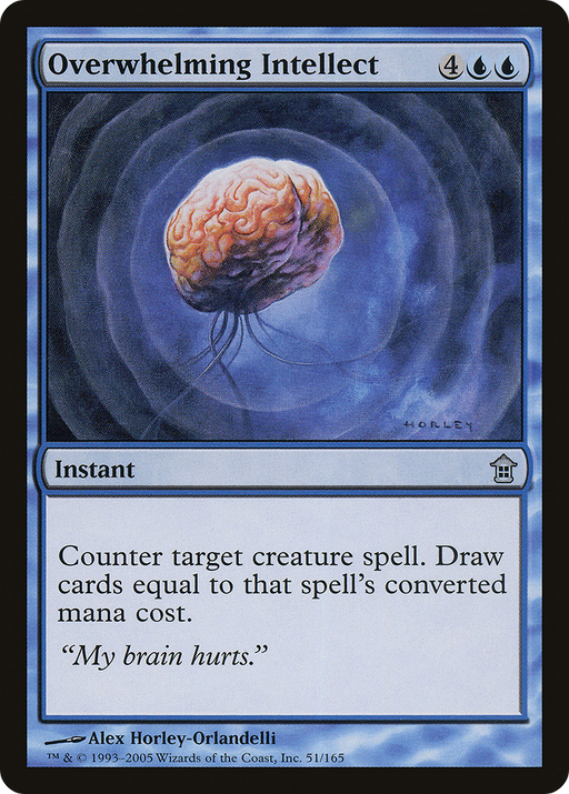Overwhelming Intellect (SOK-051) [Saviors of Kamigawa] MTG Single Wizards of the Coast